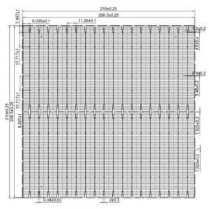 Monocrystalline 210-12BBBifacial Solar Cell