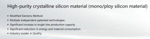 High-purity Crystalline Silicon