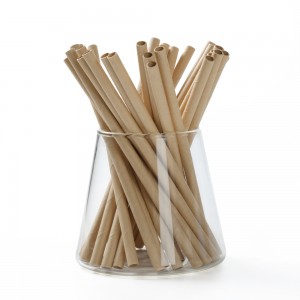 Bamboo pulp straw（Flat mouth）