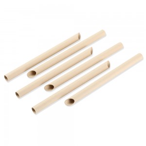 Bamboo pulp straw (slanted mouth)