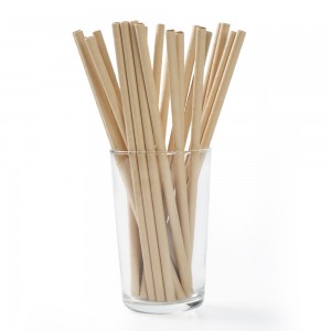 Bamboo pulp straw(Flat mouth）