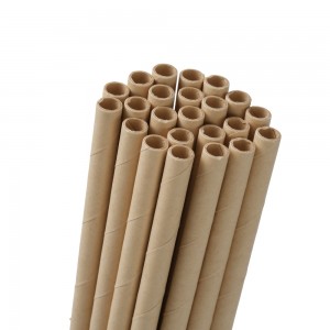 Bamboo pulp straw(Flat mouth）