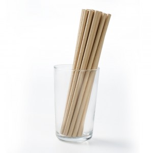 Bamboo pulp straw(Flat mouth）