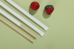 Bamboo pulp straw(Flat mouth）