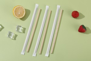 Bamboo pulp straw (slanted mouth)