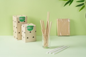 Bamboo pulp straw（Flat mouth）